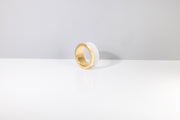 Todd Reed ring in 18k yellow gold and white jade